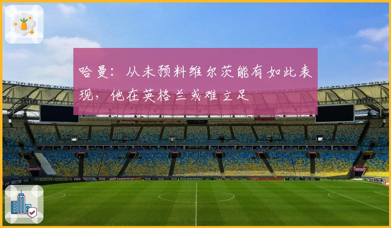 哈曼：从未预料维尔茨能有如此表现，他在英格兰或难立足